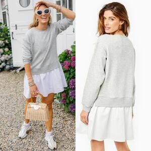 Addison Bay Harper Dress Heather Grey Super White